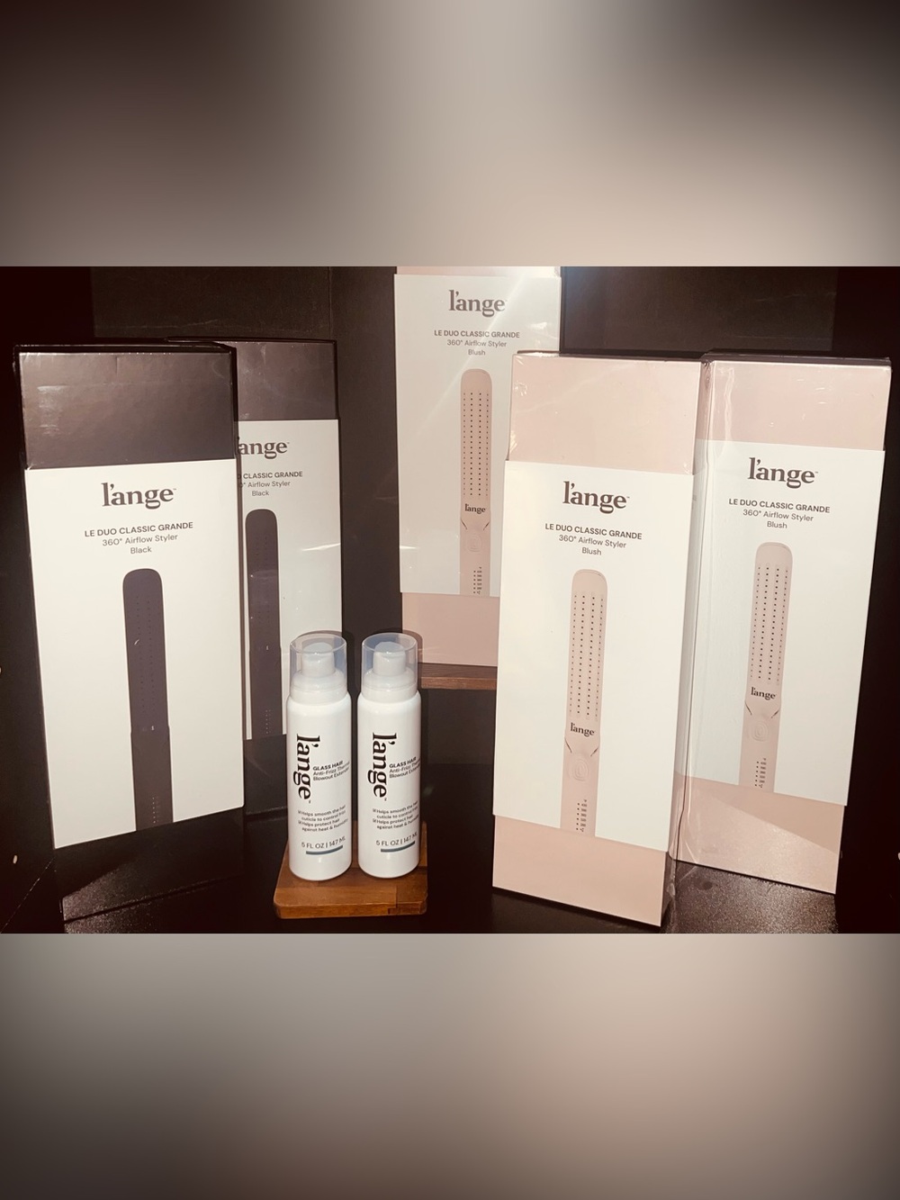 L’ANGE Le Duo 360° Airflo Grande Black Hair Straightener